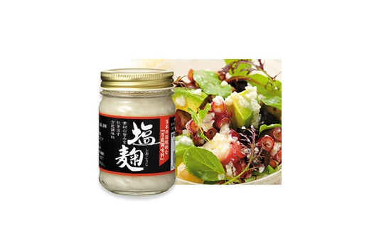 昔ながらの製法で手作りした 塩麹(無添加)3瓶(120g/瓶)北海道米使用