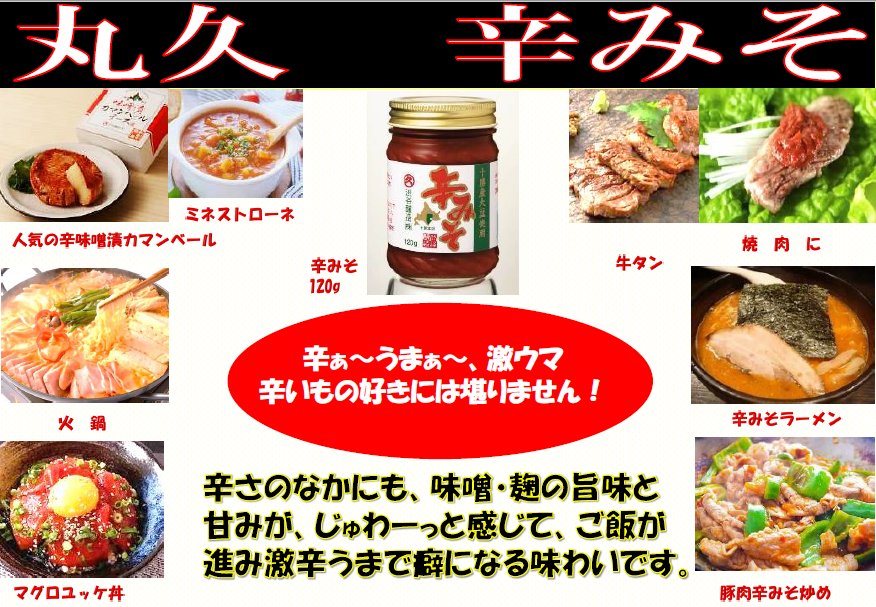 辛みそ 無添加 3瓶(120g/瓶) 米味噌に赤唐辛子の辛みを加えた料理用味噌 油・ニンニク不使用