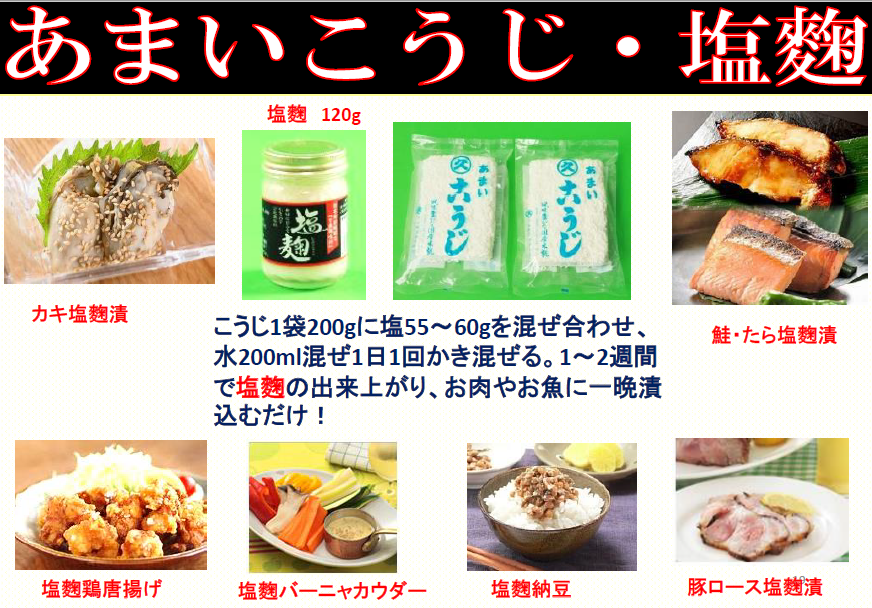 あまいなまこうじ 米麹 無添加 3袋 (200g/袋) 北海道産米で昔ながらの製法の手作り麹