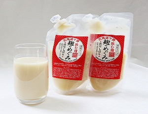 麹のめぐみ(濃縮)3パック(200g / パック) 「生こうじ」で二段発酵・熟成させた「飲む麹」酒粕・砂糖不使用 セラミド含