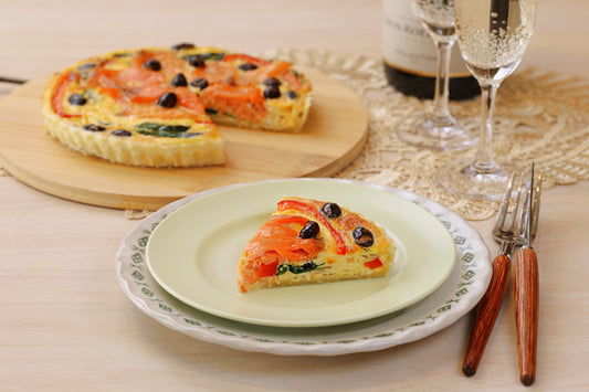 黒豆とスモークサーモンのパイキッシュ