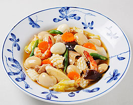 白花豆入り八宝菜