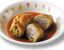金時豆入りロールキャベツ