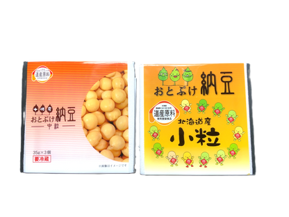 北海道・音更 更葉園 おとぷけ納豆 中粒・小粒 2種 各6個　（計12個）
