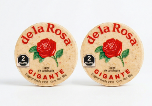 限定販売 de la Rosa マサパン ギガンテ 2個 メキシコ伝統のピーナッツ(落花生)菓子