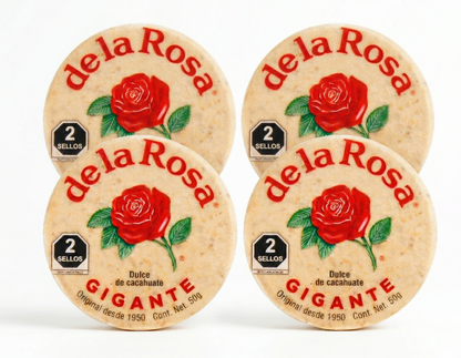 限定販売 de la Rosa マサパン ギガンテ 4個 メキシコ伝統のピーナッツ(落花生)菓子