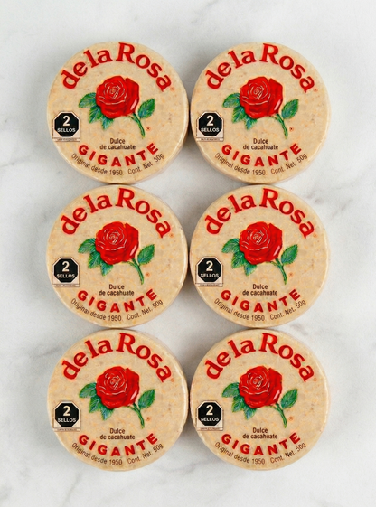 限定販売 de la Rosa マサパン ギガンテ 6個 メキシコ伝統のピーナッツ(落花生)菓子
