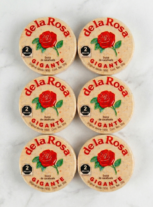 限定販売 de la Rosa マサパン ギガンテ 6個 メキシコ伝統のピーナッツ(落花生)菓子