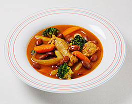 金時豆入りスープカレー